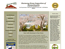 Tablet Screenshot of harmonyhomeinspection.com